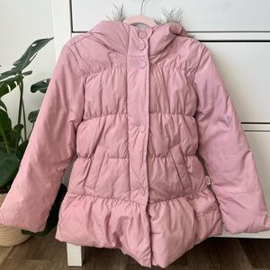 Gap Puffer Jacket Fur Hood